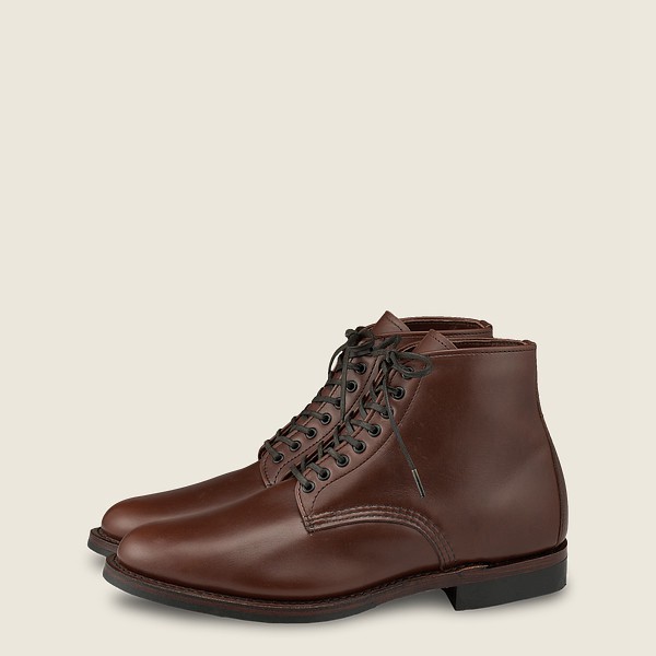 Heritage Støvler Herre - Red Wing Williston - 6-Inch Featherstone Læder - Mørkebrune - OFUYZM-150